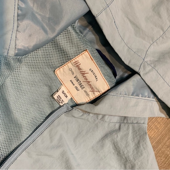 Blue weatherproof hooded windbreaker jacket sz S - Picture 6 of 6